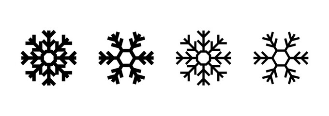 Snow icon logo design. snowflake sign and symbol