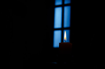 Vela encendida frío/cálido