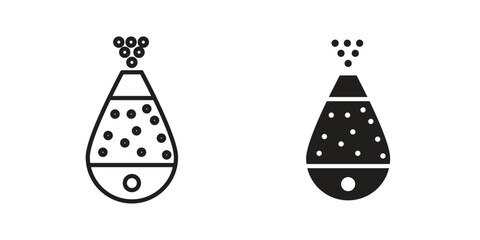 Humidifier icon design element. Editable stroke. Vector