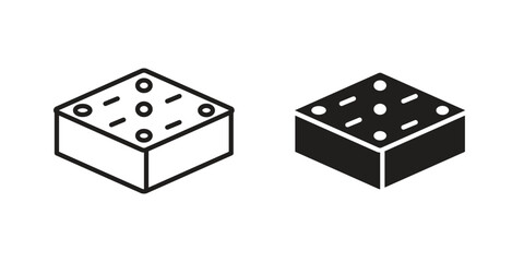 Halva icon design element. Editable stroke. Vector