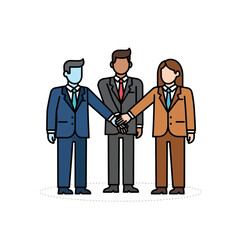 business man and woman in suit