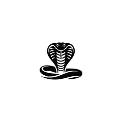 Cobra snake logo icon flat vector design