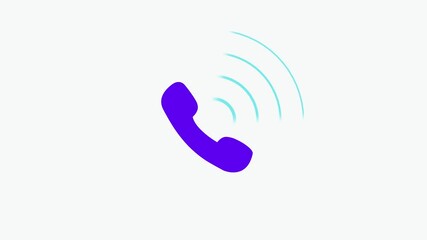 call icon animation video. call icon isolated. - Powered by Adobe