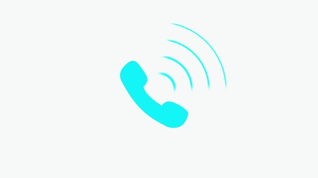 call icon animation video. call icon isolated.