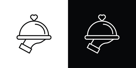 Restaurant Tray icon transparent vector isolated