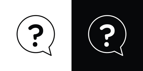 Question icon transparent vector isolated