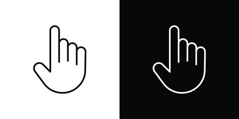 Pointing hand icon transparent vector isolated
