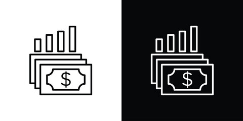 Obraz premium capital gain icon transparent vector isolated