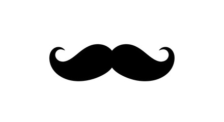 Black Mustache Vector Icon &ndash; Father&rsquo;s Day Element