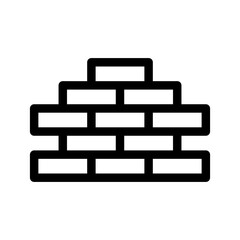 Brick Icon Vector Symbol Design Illustration