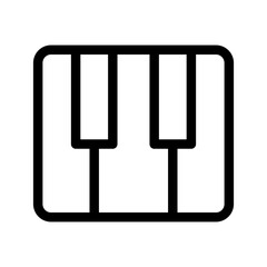 Piano Icon Vector Symbol Design Illustration