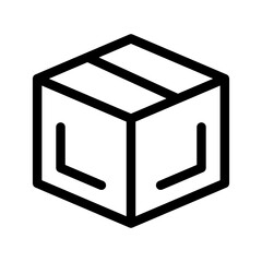 Cardboard Icon Vector Symbol Design Illustration