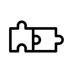 Puzzle Icon Vector Symbol Design Illustration