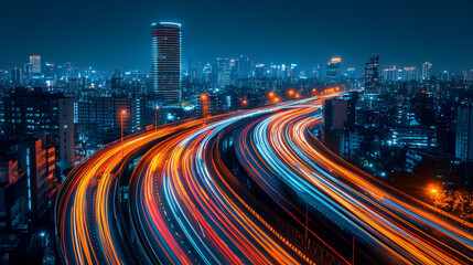 Futuristic digital business environment symbolizing agility and resilience. Abstract dynamic elements represent innovative solutions adapting to market shifts, growth, and flexibility in a modern digi