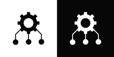 Workflow icon Vector clipArt Illustrations in flat style