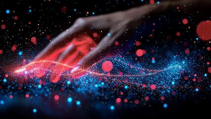 Futuristic digital business environment symbolizing agility and resilience. Abstract dynamic elements represent innovative solutions adapting to market shifts, growth, and flexibility in a modern digi