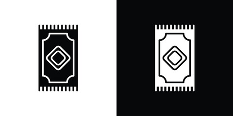 Rugs icon Vector clipArt Illustrations in flat style