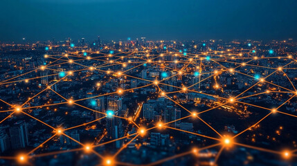 Futuristic digital business environment symbolizing agility and resilience. Abstract dynamic elements represent innovative solutions adapting to market shifts, growth, and flexibility in a modern digi