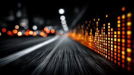 Futuristic digital business environment symbolizing agility and resilience. Abstract dynamic elements represent innovative solutions adapting to market shifts, growth, and flexibility in a modern digi