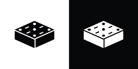 Halva icon Vector clipArt Illustrations in flat style