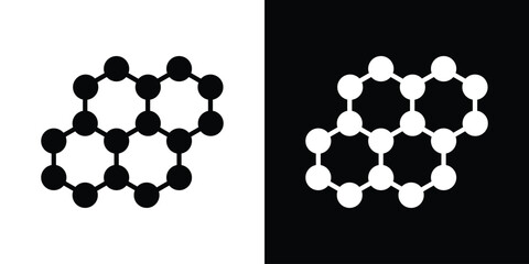 Graphene icon Vector clipArt Illustrations in flat style