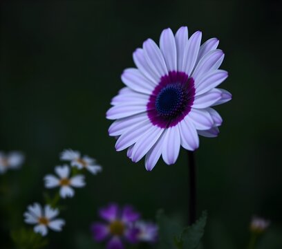 purple daisy flower