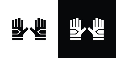 Fitness Gloves icon Vector clipArt Illustrations in flat style