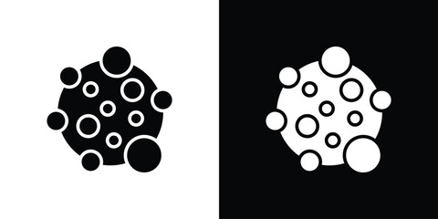 Cancer icon Vector clipArt Illustrations in flat style