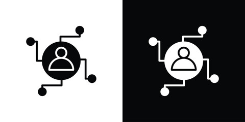 Affiliate marketing icon Vector clipArt Illustrations in flat style