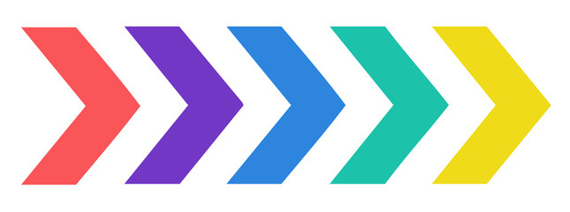 arrows, Colorful Chevron Arrows Moving Right
