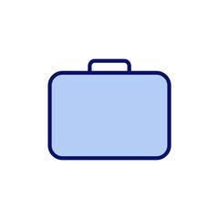 Briefcase icon vector. suitcase sign and symbol. luggage symbol.