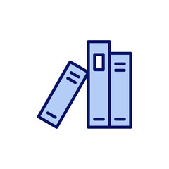Library icon vector. education sign and symbol
