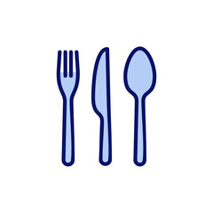 spoon and fork icon vector. spoon, fork and knife icon vector. restaurant sign and symbol