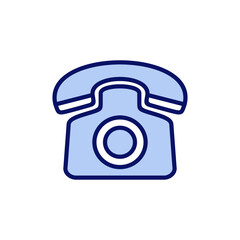 Telephone icon vector. phone sign and symbol