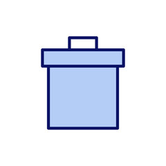 Trash icon vector. trash can icon. delete sign and symbol.