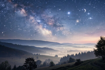 Fototapeta premium This title for your AI-generated vector images captures their dreamlike, mystical beauty. 