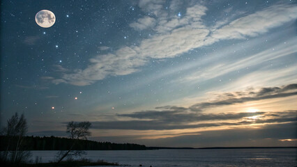 This title for your AI-generated vector images captures their dreamlike, mystical beauty. "Dreamy Cosmic Horizons" and "Ethereal Sky & Space" evoke imagination and delicate wonder. " 