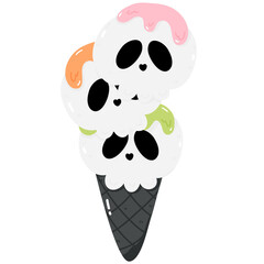 Halloween sweets ice cream 