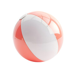 Fototapeta premium A vibrant beach ball in pastel colors, perfect for summer fun.
