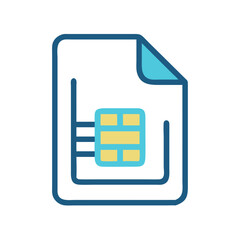 Colorful SIM Card Icon on Black Background, Mobile Communication, Technology