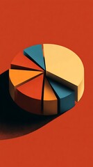 Obraz premium Pie Chart Illustration