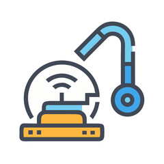 Surgical Microscope Icon: Science, Research, and Medical Technology