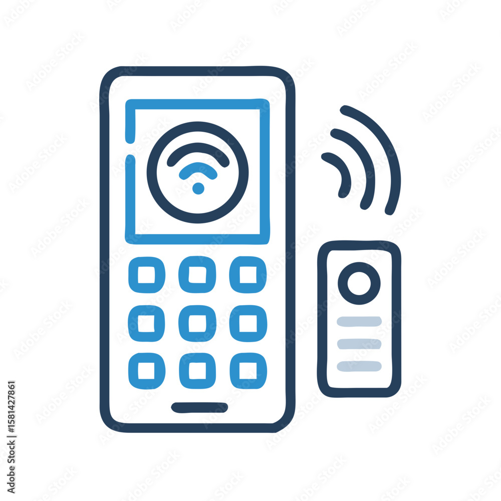 Poster smart home system: app and remote control for wireless connection