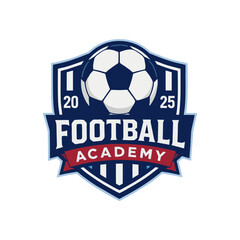 Soccer Academy Logo Design: Football Badge - Sports Branding
Modern, dynamic football academy logo design. Perfect for sports clubs, teams, and organizations. Features a soccer ball and a shield desig
