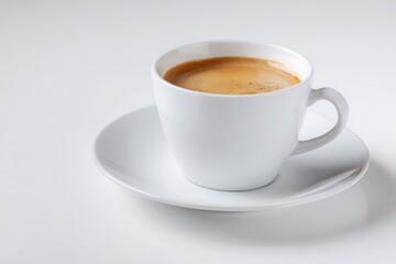 Obraz premium cup of coffee on white