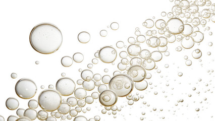 Bubbles rising isolated on transparent background