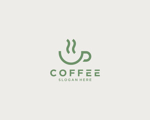 Modern coffee logo