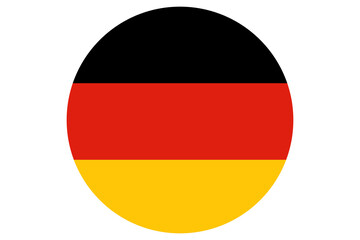 round Germany flag vector