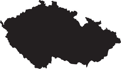 Fototapeta premium Vector Map of the Czech Republic
