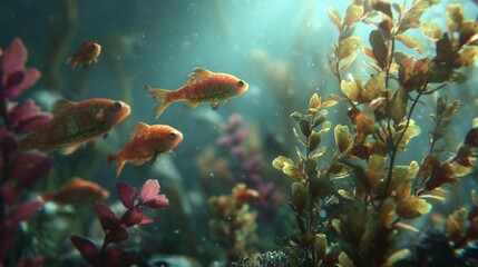 Serene Underwater CG/穏やかな水中CG2